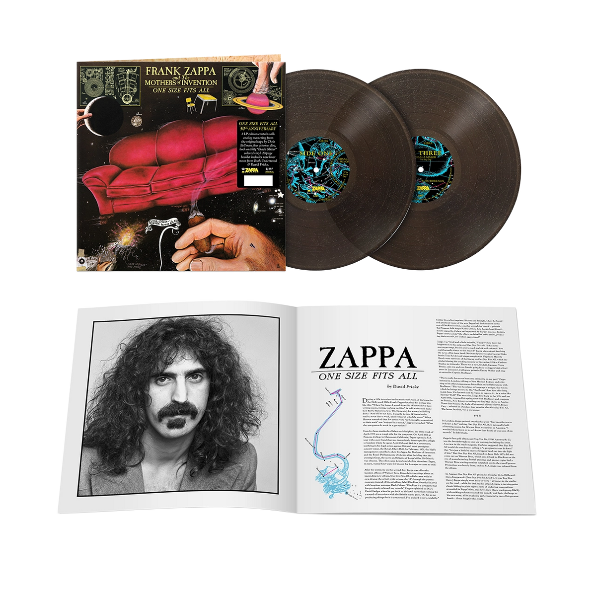 One Size Fits All (50th Anniversary Edition Black Glitter 2LP
