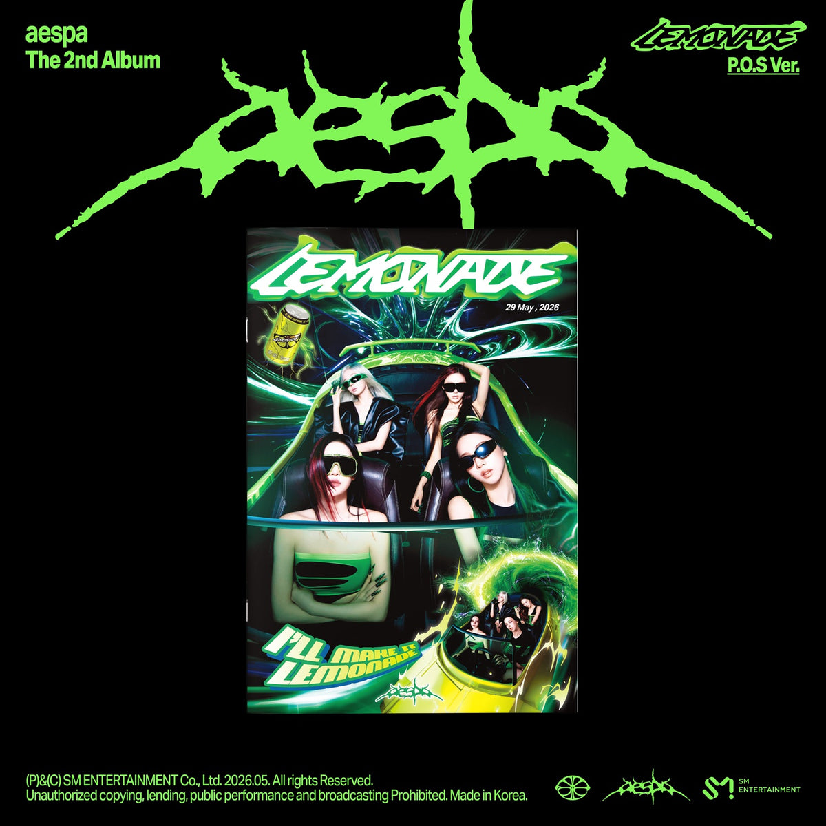 The 2nd Album 'LEMONADE' (P.O.S. Ver.) - aespa | Platenzaak.nl
