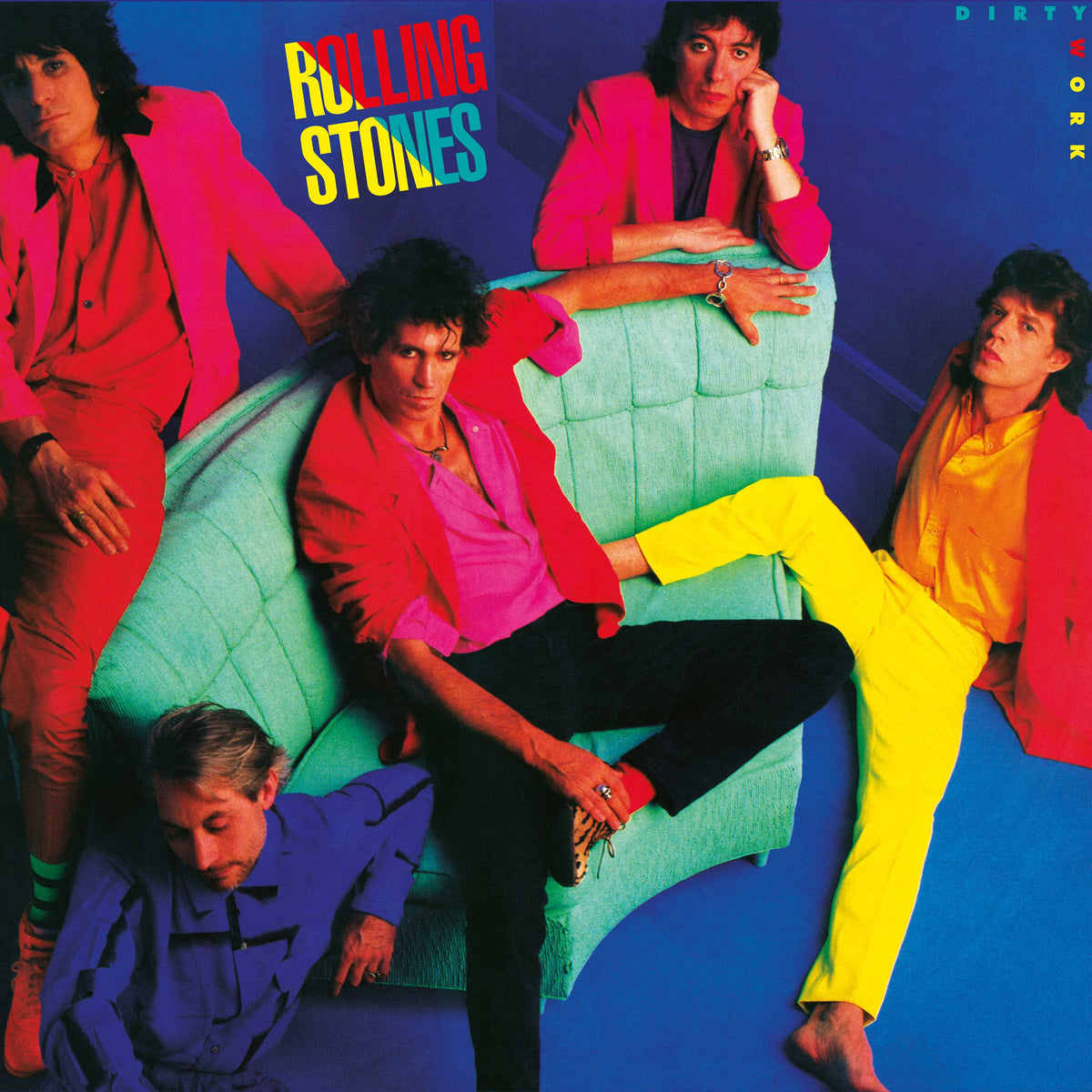 超レア！Rolling Stones Dirty Work LP ステッカー付き 0602508773280-3000px-