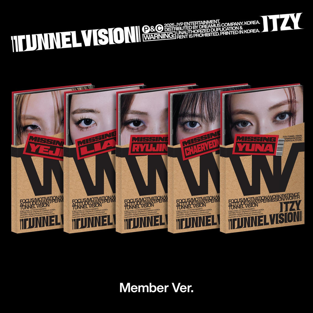 TUNNEL VISION (Compact Member ver.) - ITZY - platenzaak.nl