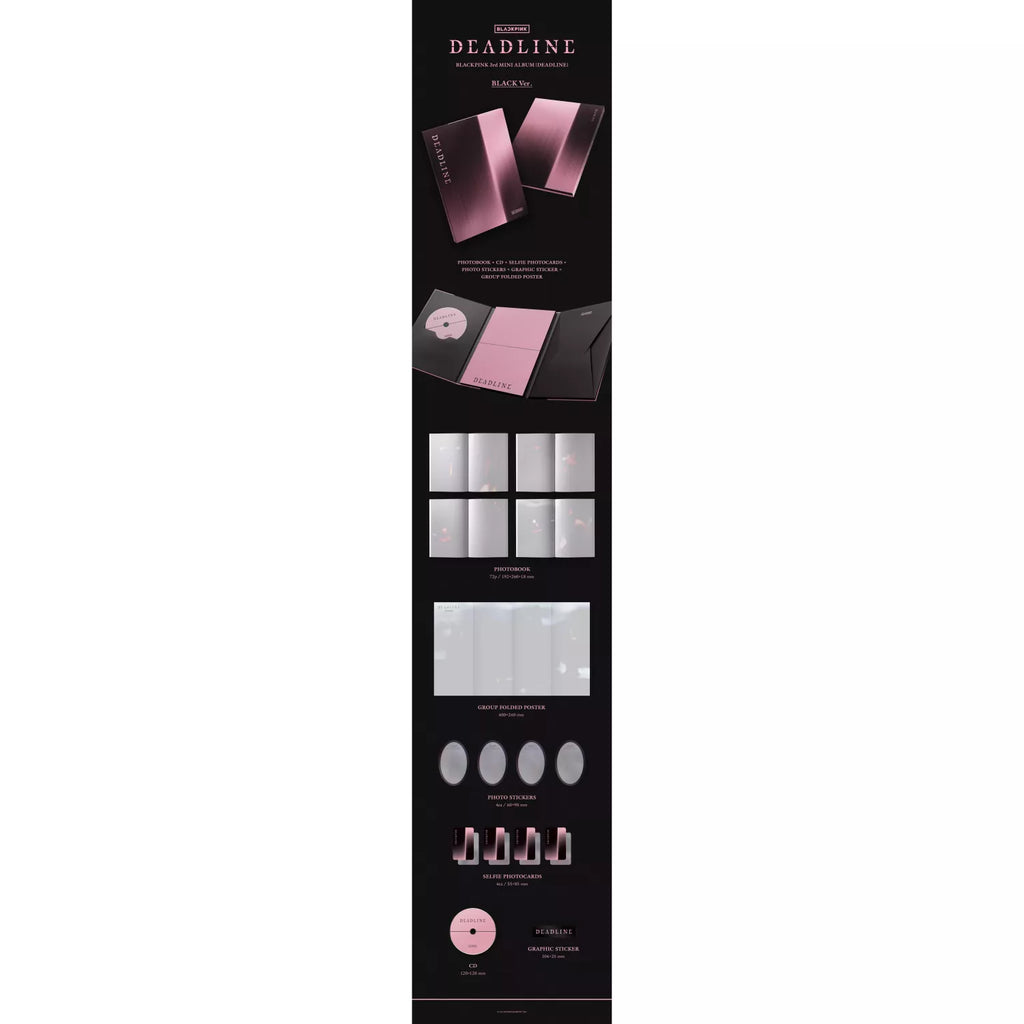 BLACKPINK 3rd MINI ALBUM (DEADLINE) BLACK Version - Blackpink