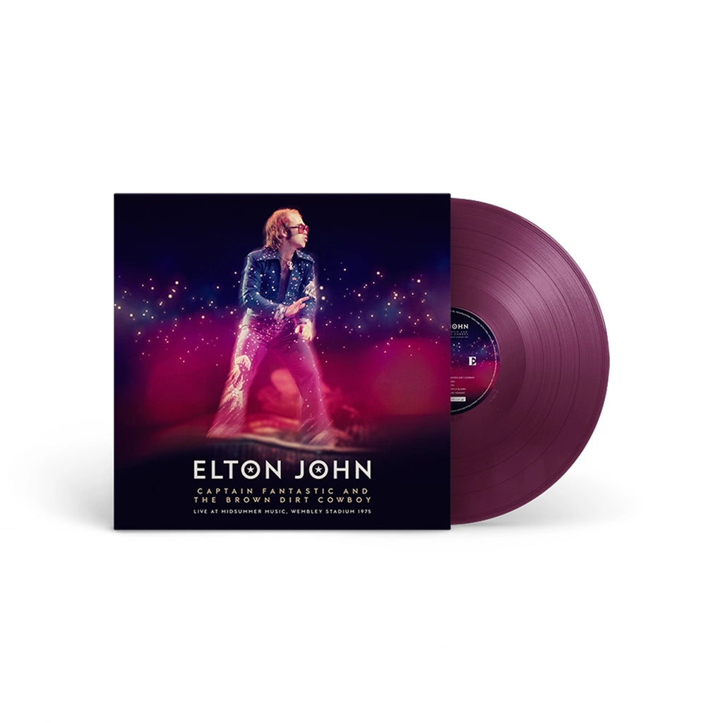 Captain Fantastic And The Brown Dirt Cowboy - Live At Midsummer Music, Wembley Stadium 1975 (Store Exclusive Transparent Purple LP) - Elton John - platenzaak.nl