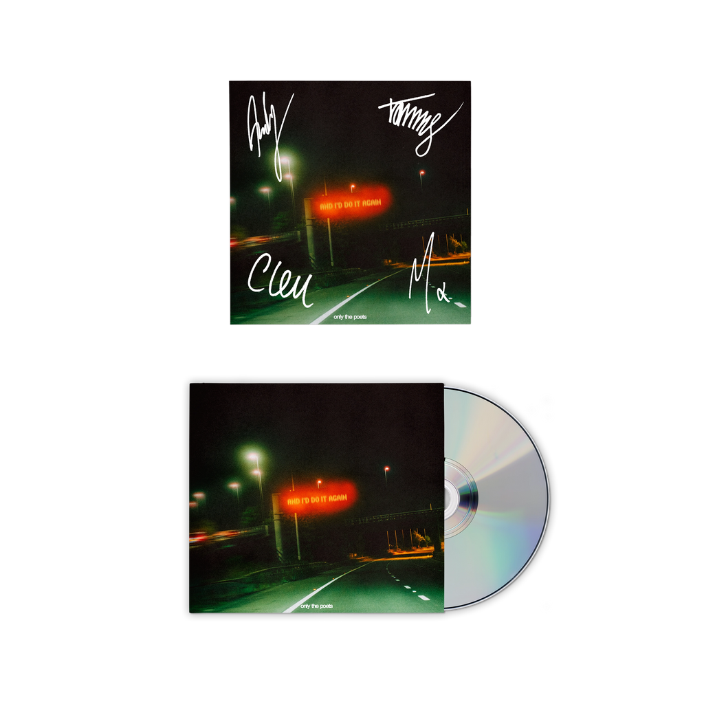 and i'd do it again - CD + Signed Artcard - Only The Poets - platenzaak.nl