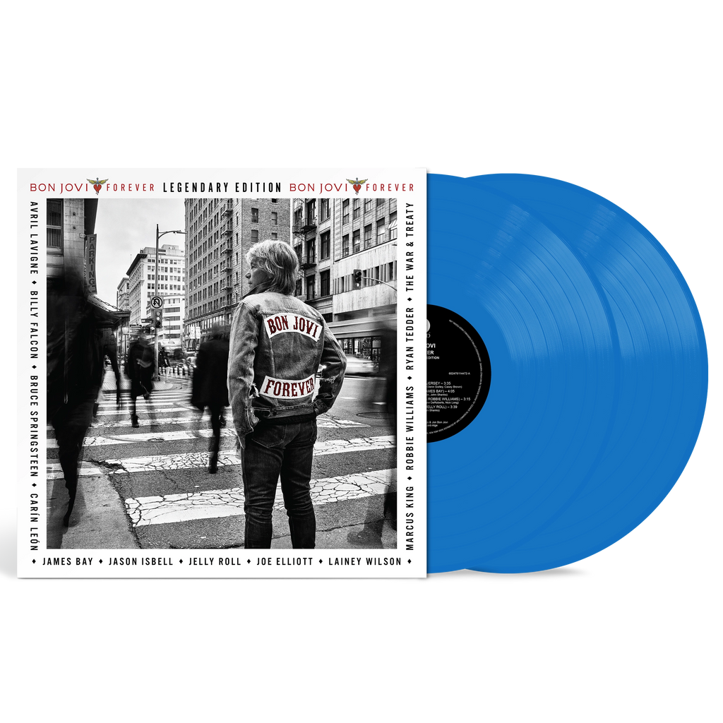Forever (Legendary Edition) Jersey Blue Color 2LP – D2C Exclusive - Bon Jovi - platenzaak.nl