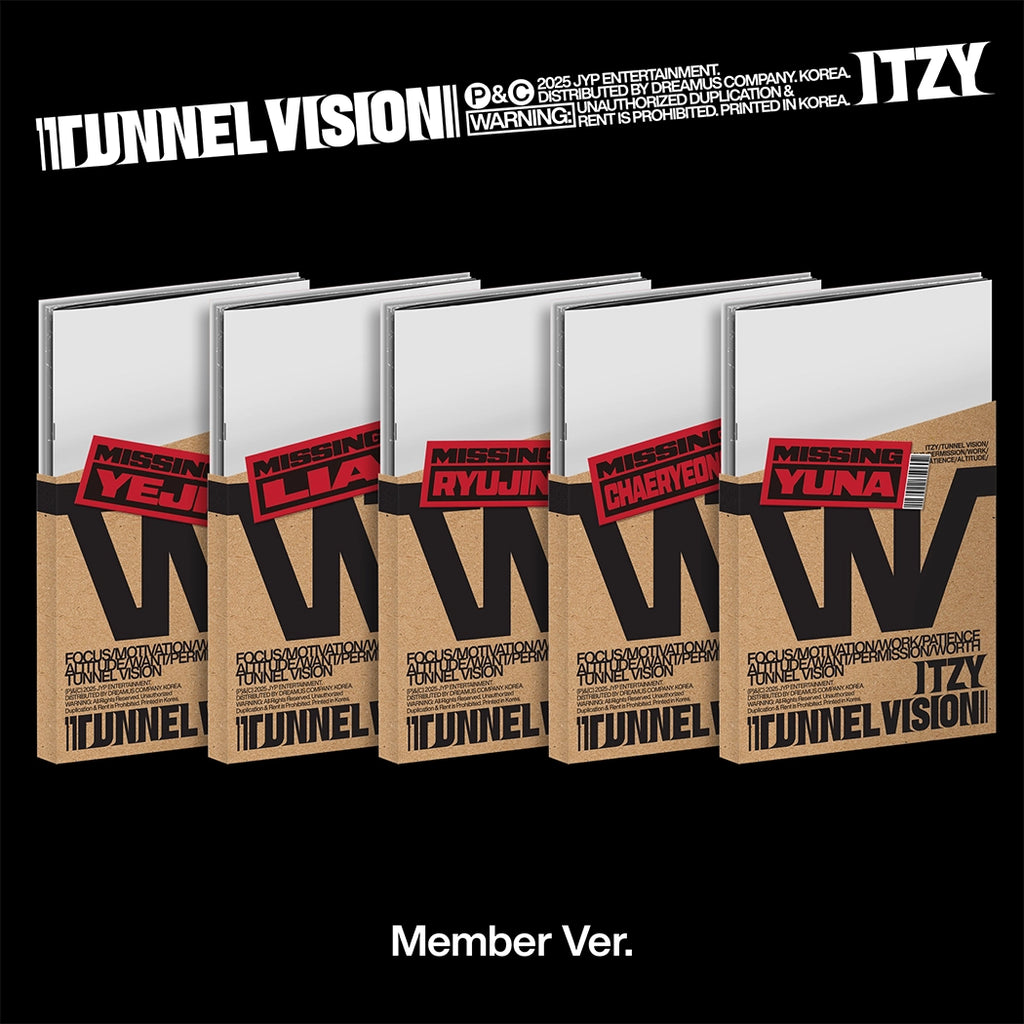 TUNNEL VISION (Compact Member ver.) - ITZY - platenzaak.nl