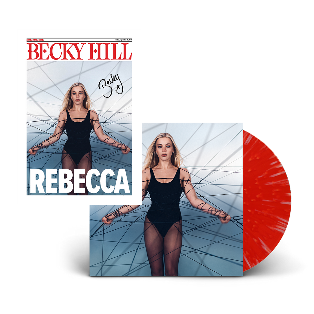 REBECCA Ltd. Edition Numbered Red Splatter Vinyl + Signed Art Card