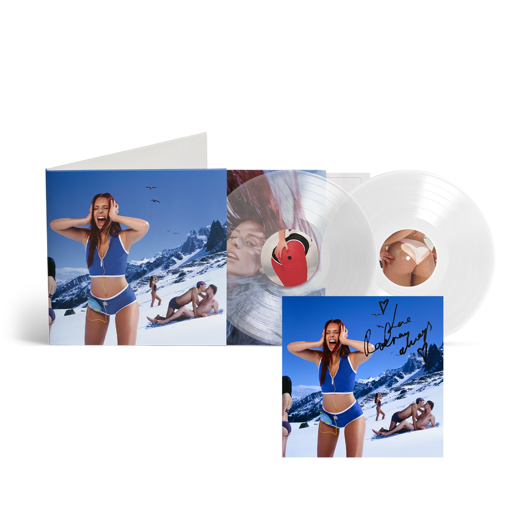 A Little Louder, Please (Deluxe) White & Clear 2LP + Signed Art Card Bundle - Rose Gray - platenzaak.nl