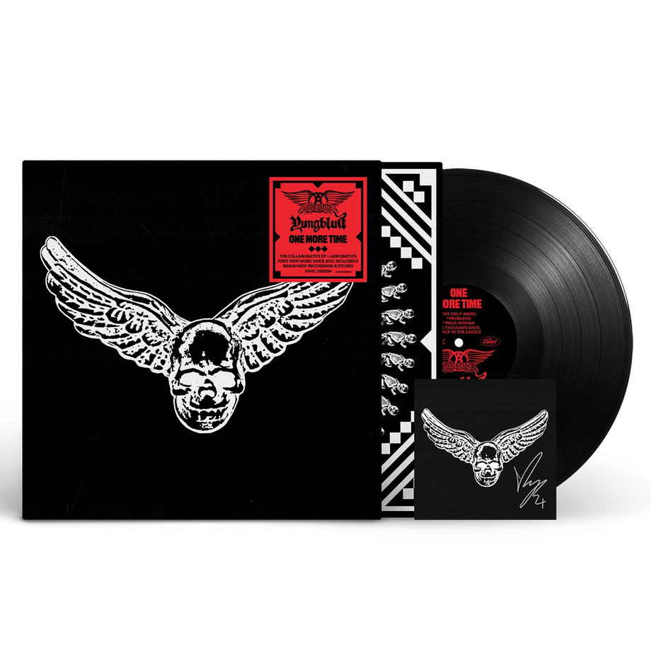 One More Time - Black Vinyl + Signed Art Card - Aerosmith