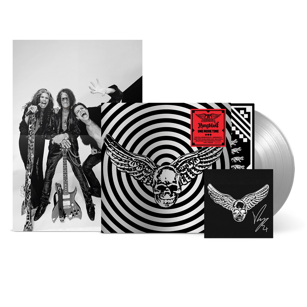 One More Time - Silver Vinyl (YUNGBLUD Store Exclusive) + Signed Art Card - Aerosmith, YUNGBLUD - platenzaak.nl
