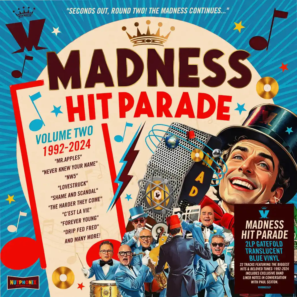 Hit parade: Volume 2 1992 - 2024 (Translucent Blue 2LP) - Madness - platenzaak.nl