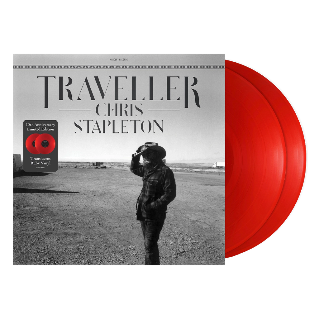 Traveller (Store Exclusive 10th Anniversary Limited Edition Ruby Red 2LP) - Chris Stapleton - platenzaak.nl