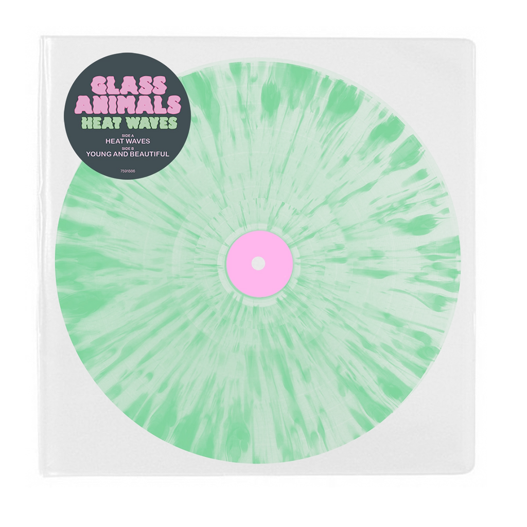 Heat Waves (Store Exclusive 5th Anniversary Edition Clear Green 7inch Single) - Glass Animals - platenzaak.nl