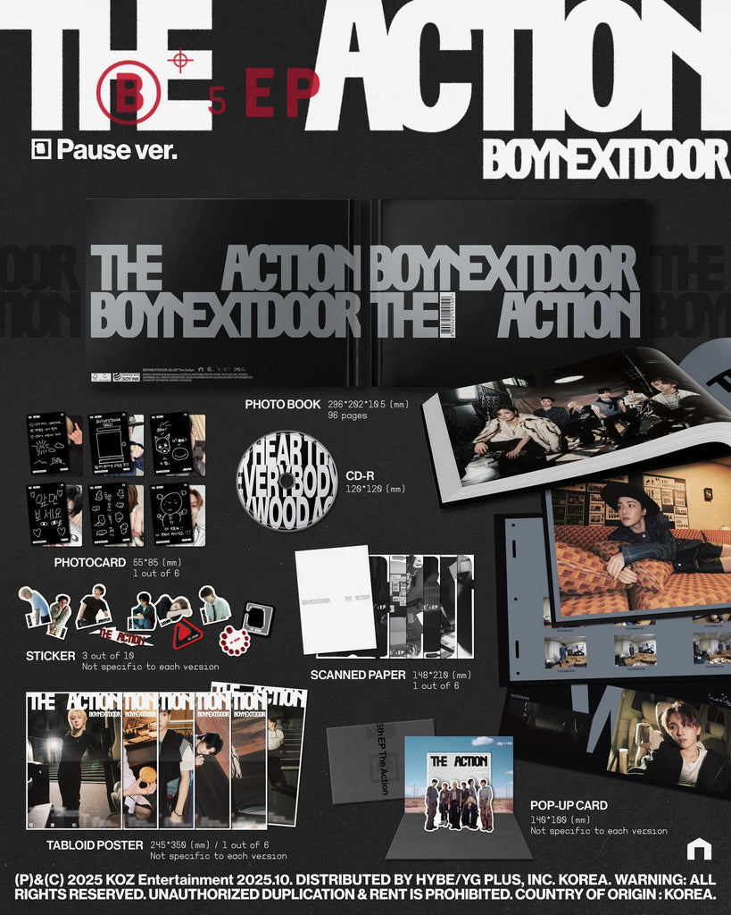 5th EP [The Action] (Pause ver. CD) - BOYNEXTDOOR | Platenzaak.nl