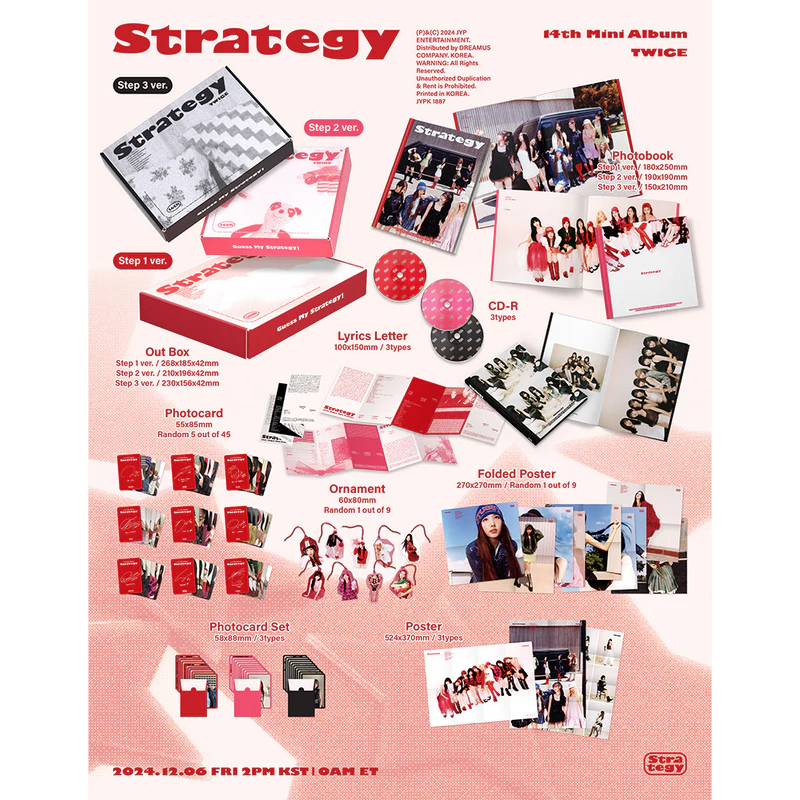 【直筆サイン入り】 TWICE strategy step2 ver アルバム STRATEGY (Step2 Version) (CD) - TWICE | Platenzaak.nl
