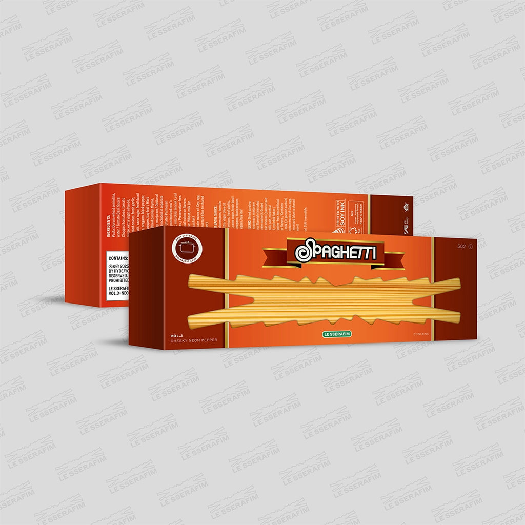 1st Single 'Spaghetti' (CHEEKY NEON PEPPER CD Single) - LE SSERAFIM - platenzaak.nl