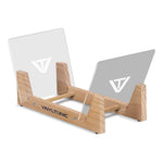 Vinyltonic Vinyl Display Rack Oak Finish