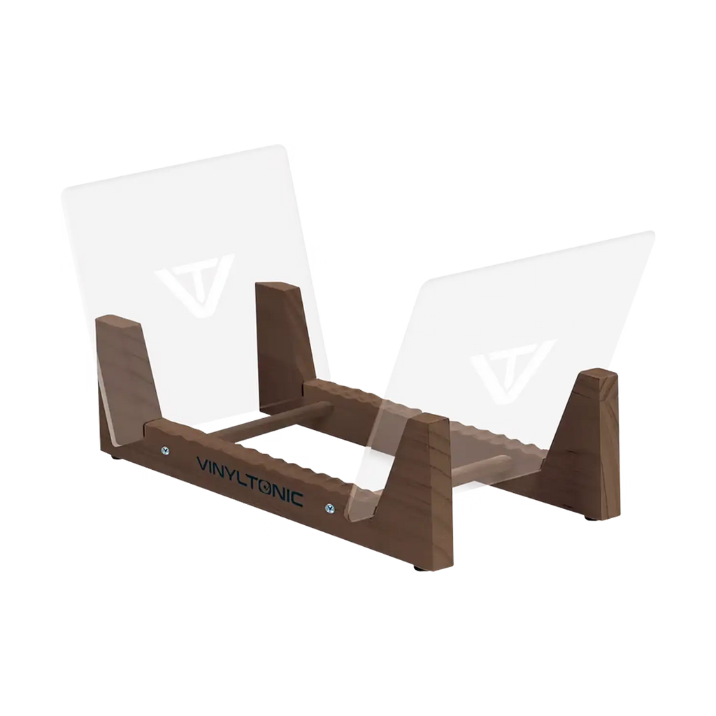 Vinyltonic Vinyl Display Rack Teak Finish - Various Artists - platenzaak.nl