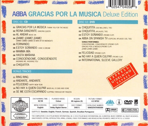 Gracias Por La Musica (Deluxe CD+DVD) - ABBA | Platenzaak.nl